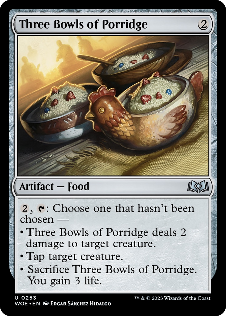 Three Bowls of Porridge [Wilds of Eldraine] | Exor Games New Glasgow