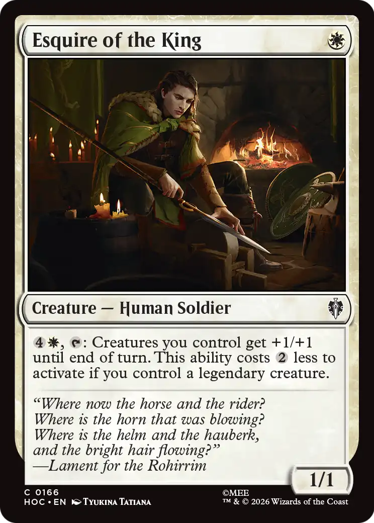 Esquire of the King [The Hobbit: Eternal-Legal] | Exor Games New Glasgow