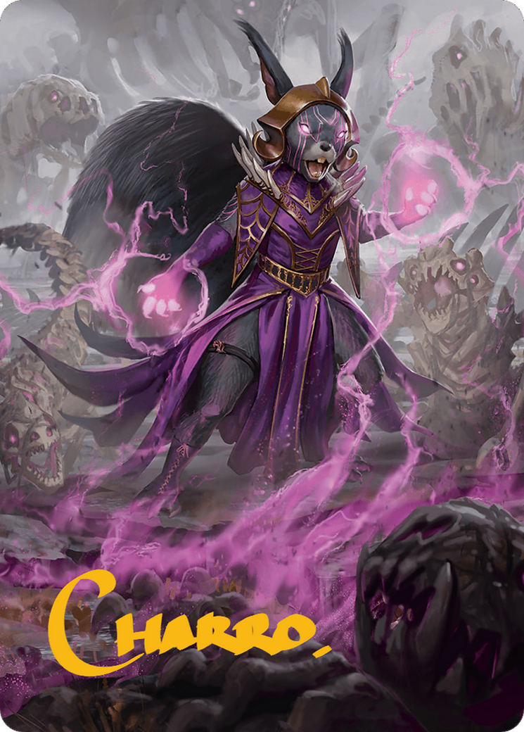 Liliana of the Dark Realms Art Card (Gold-Stamped Signature) [Bloomburrow Art Series] | Exor Games New Glasgow