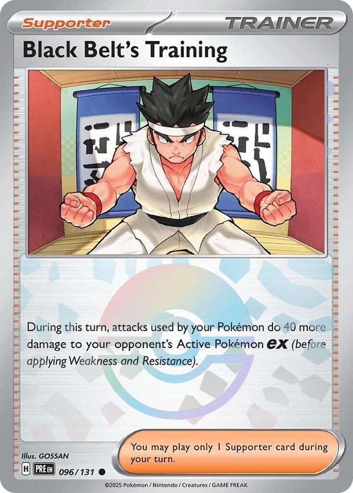 Black Belt's Training (096/131) (Poke Ball Pattern) [Scarlet & Violet: Prismatic Evolutions] | Exor Games New Glasgow