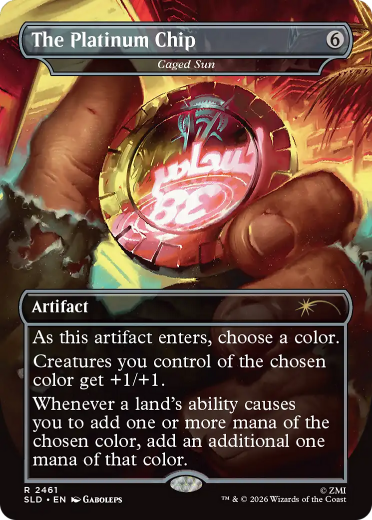 The Platinum Chip - Caged Sun [Secret Lair Drop Series] | Exor Games New Glasgow