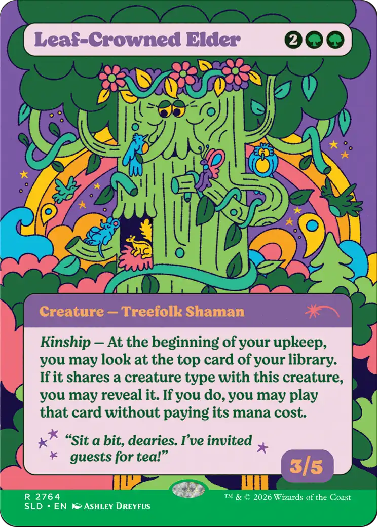 Leaf-Crowned Elder [Secret Lair Drop Series] | Exor Games New Glasgow