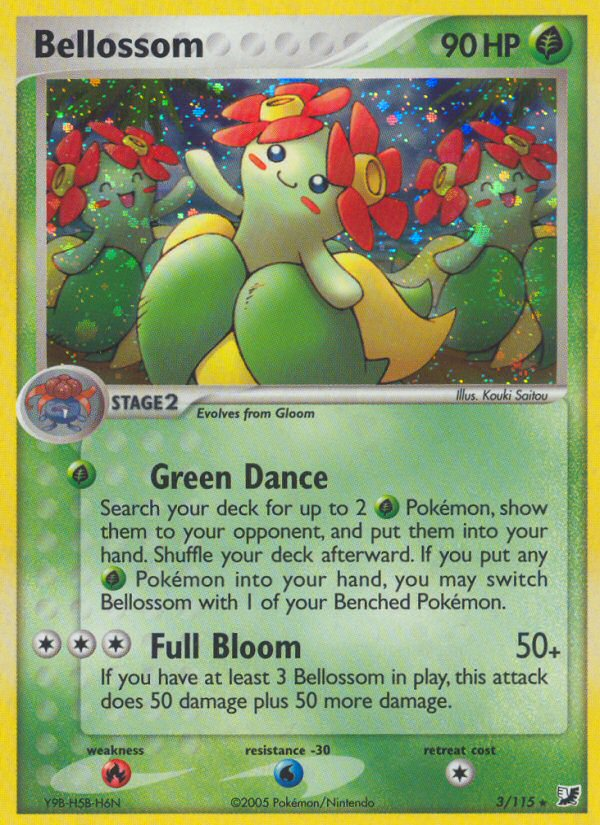 Bellossom (3/115) [EX: Unseen Forces] | Exor Games New Glasgow