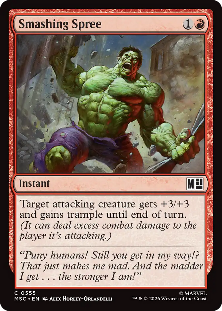 Smashing Spree [Marvel Super Heroes Commander] | Exor Games New Glasgow