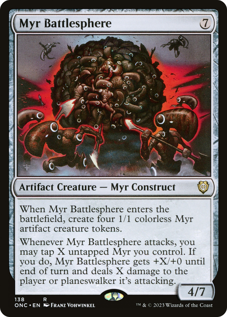 Myr Battlesphere [Phyrexia: All Will Be One Commander] | Exor Games New Glasgow