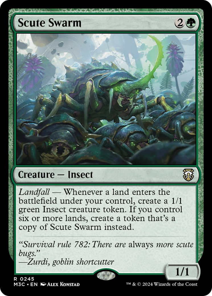 Scute Swarm (Ripple Foil) [Modern Horizons 3 Commander] | Exor Games New Glasgow