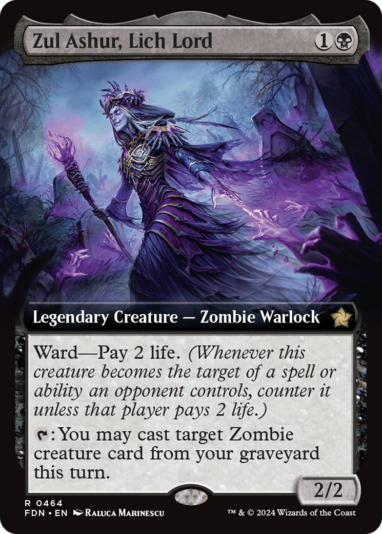 Zul Ashur, Lich Lord (Extended Art) [Foundations] | Exor Games New Glasgow