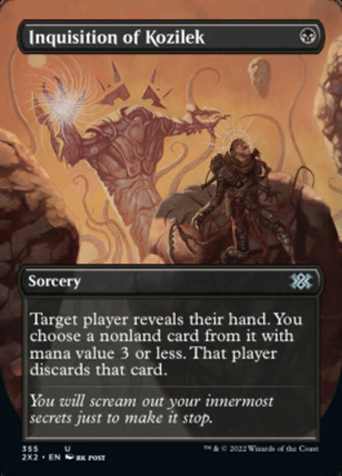 Inquisition of Kozilek (Borderless Alternate Art) [Double Masters 2022] | Exor Games New Glasgow