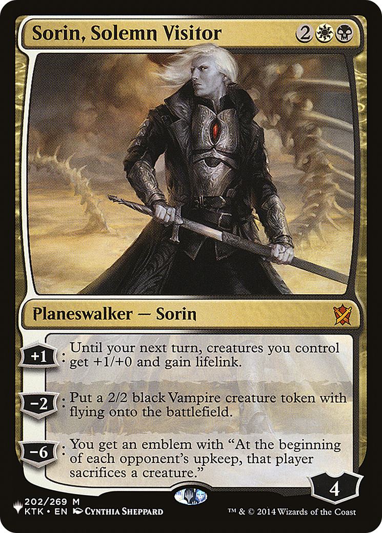 Sorin, Solemn Visitor [The List Reprints] | Exor Games New Glasgow