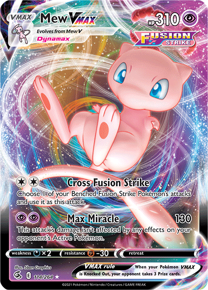 Mew VMAX (114/264) [Sword & Shield: Fusion Strike] | Exor Games New Glasgow