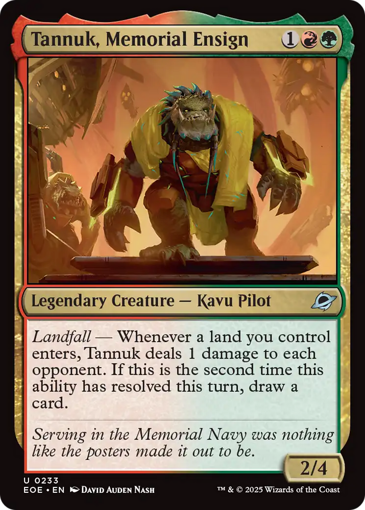 Tannuk, Memorial Ensign [Edge of Eternities] | Exor Games New Glasgow