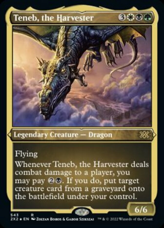 Teneb, the Harvester (Foil Etched) [Double Masters 2022] | Exor Games New Glasgow