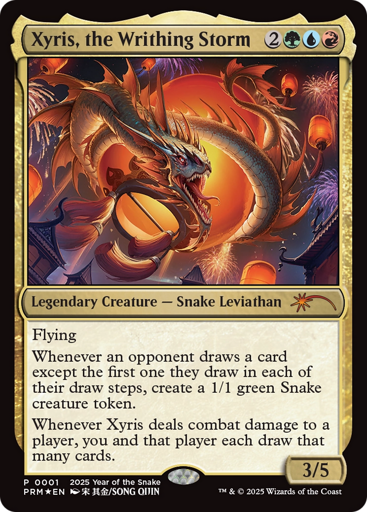 Xyris, the Writhing Storm (Year of the Snake 2025) [Standard Showdown Promos] | Exor Games New Glasgow