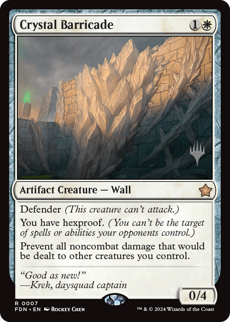 Crystal Barricade [Foundations Promos] | Exor Games New Glasgow