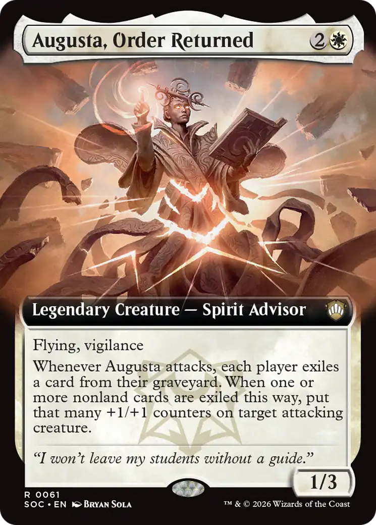 Augusta, Order Returned (Extended Art) [Secrets of Strixhaven Commander] | Exor Games New Glasgow