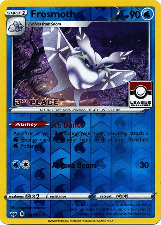 Frosmoth (064/202) (League Promo 3rd Place) [Sword & Shield: Base Set] | Exor Games New Glasgow