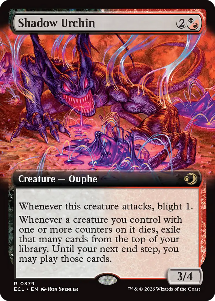 Shadow Urchin (Extended Art) [Lorwyn Eclipsed] | Exor Games New Glasgow