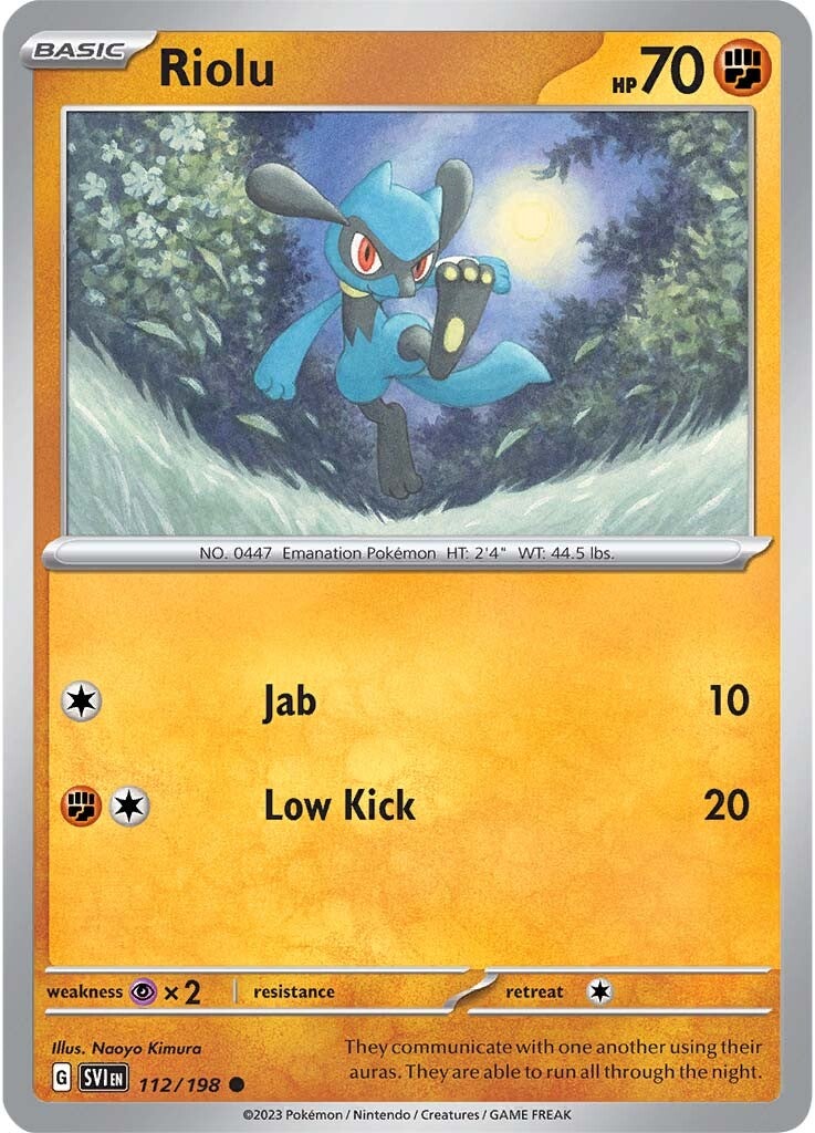 Riolu (112/198) [Scarlet & Violet: Base Set] | Exor Games New Glasgow