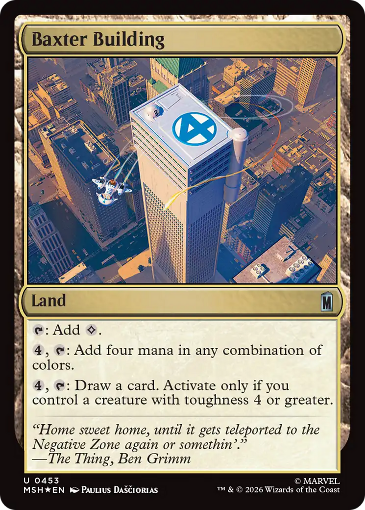 Baxter Building (Surge Foil) [Marvel Super Heroes] | Exor Games New Glasgow