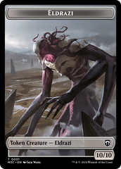 Spirit (Ripple Foil) // Eldrazi Double-Sided Token [Modern Horizons 3 Commander Tokens] | Exor Games New Glasgow