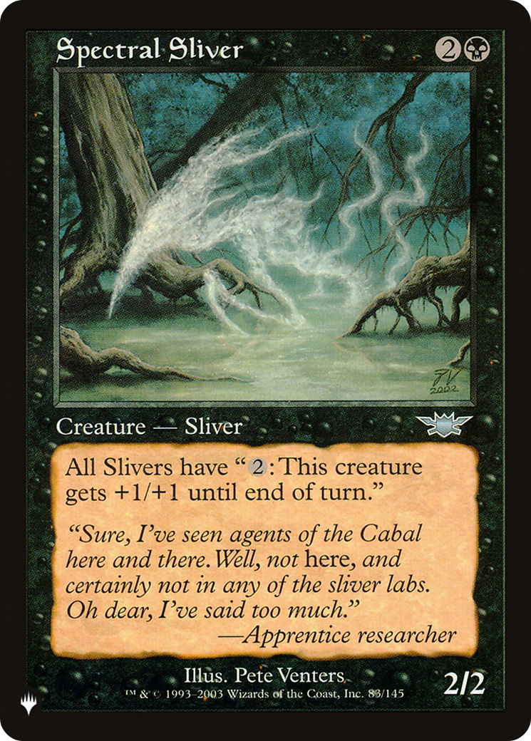 Spectral Sliver [The List Reprints] | Exor Games New Glasgow