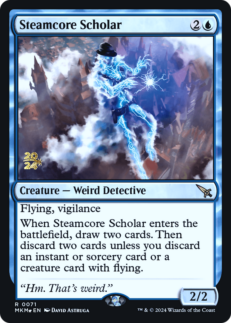 Steamcore Scholar [Murders at Karlov Manor Prerelease Promos] | Exor Games New Glasgow