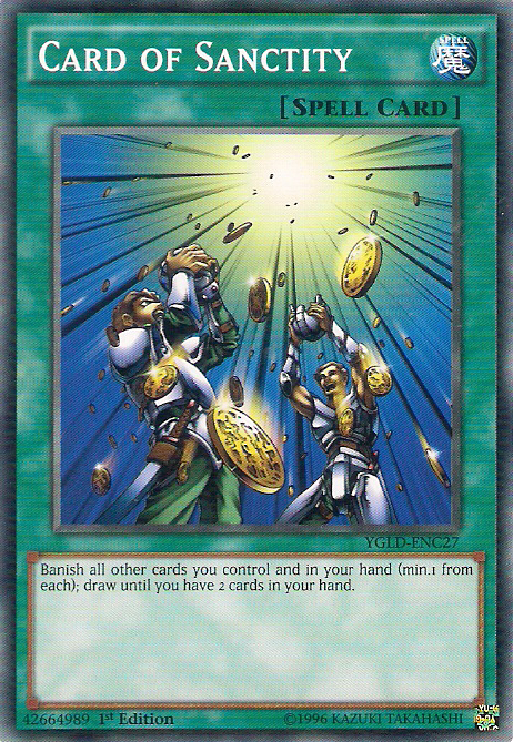 Card of Sanctity [YGLD-ENC27] Common | Exor Games New Glasgow