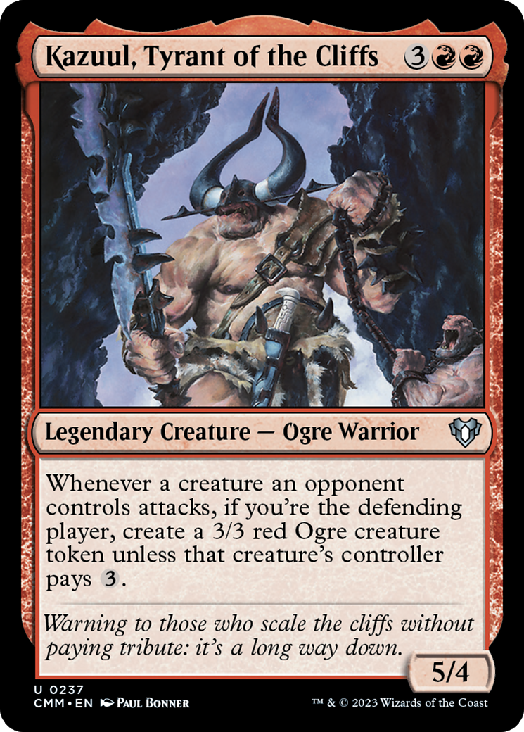 Kazuul, Tyrant of the Cliffs [Commander Masters] | Exor Games New Glasgow