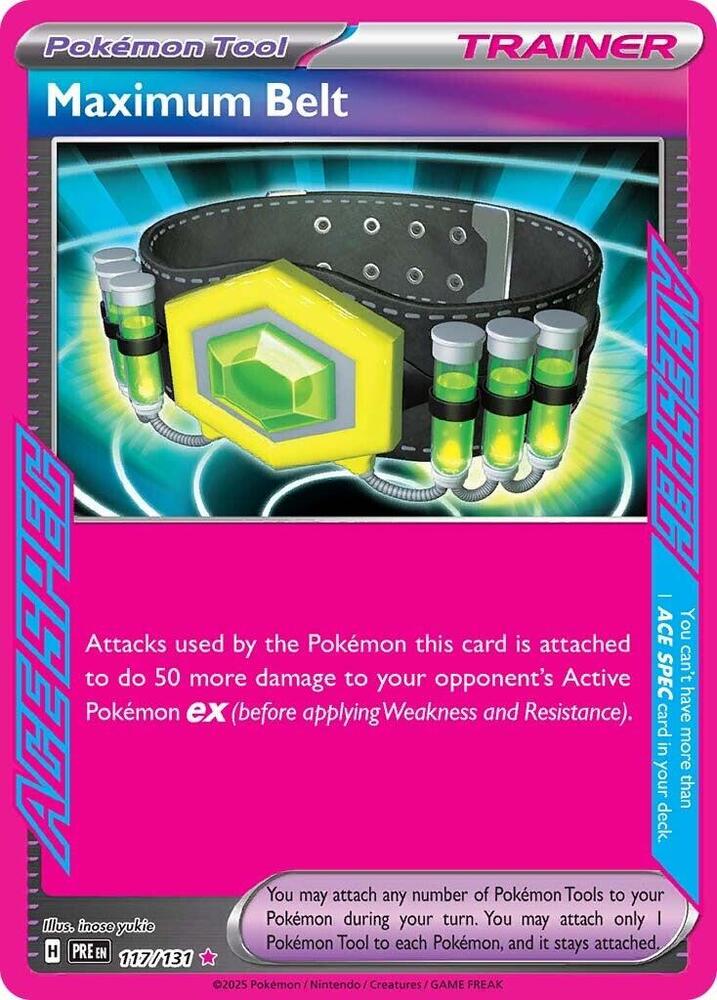 Maximum Belt (117/131) [Scarlet & Violet: Prismatic Evolutions] | Exor Games New Glasgow
