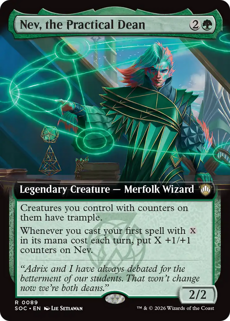 Nev, the Practical Dean (Extended Art) [Secrets of Strixhaven Commander] | Exor Games New Glasgow
