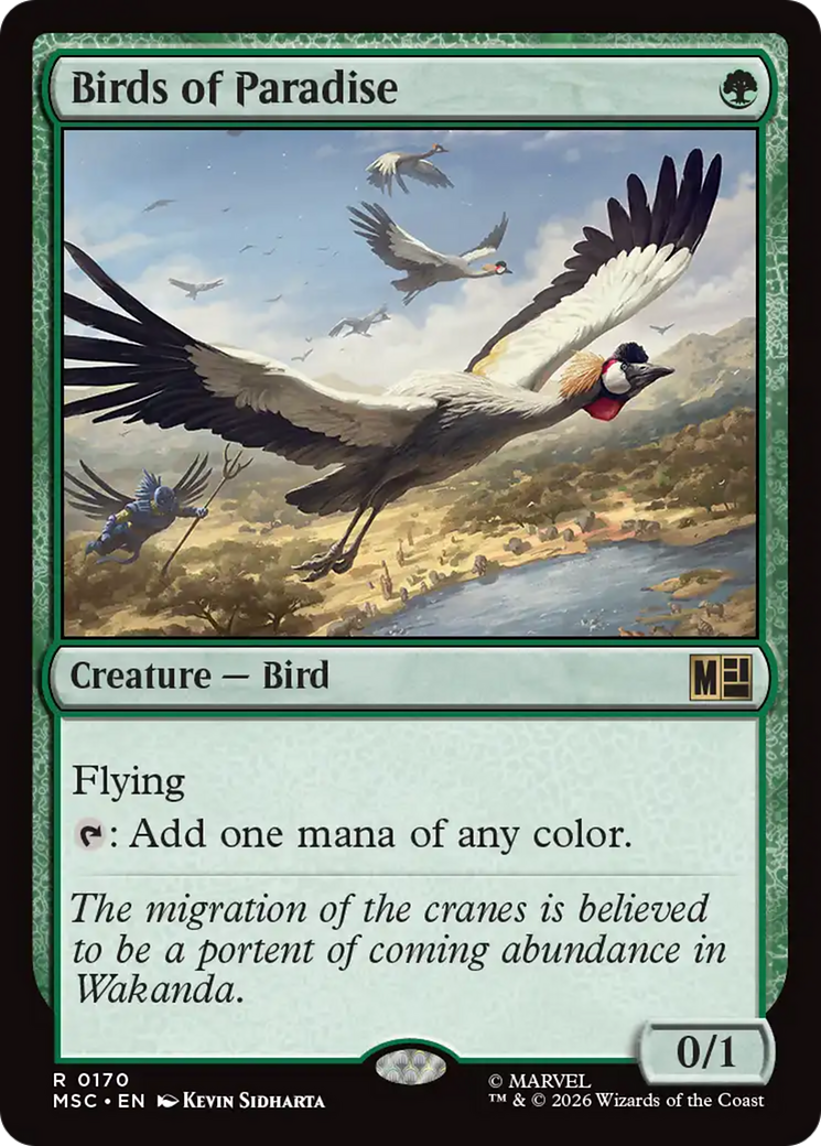 Birds of Paradise (Surge Foil) [Marvel Super Heroes Commander] | Exor Games New Glasgow