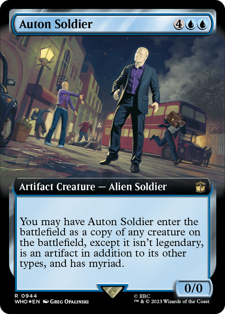 Auton Soldier (Extended Art) (Surge Foil) [Doctor Who] | Exor Games New Glasgow