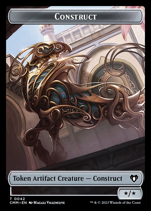 Elemental (0026) // Construct (0042) Double-Sided Token [Commander Masters Tokens] | Exor Games New Glasgow