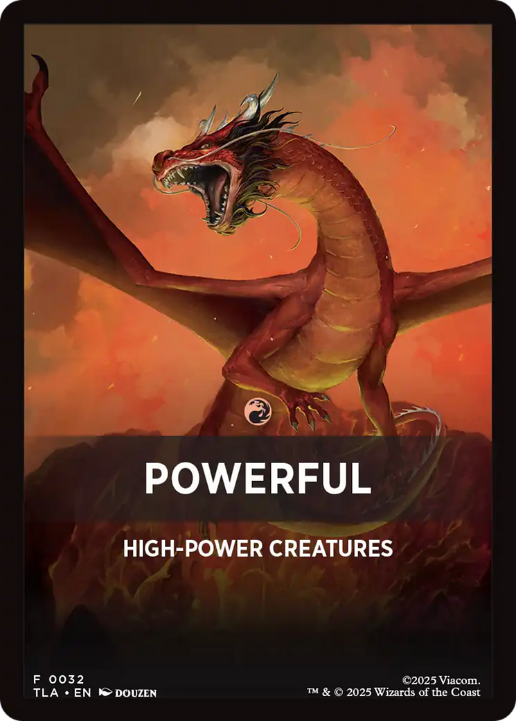 Powerful Theme Card [Avatar: The Last Airbender Tokens] | Exor Games New Glasgow