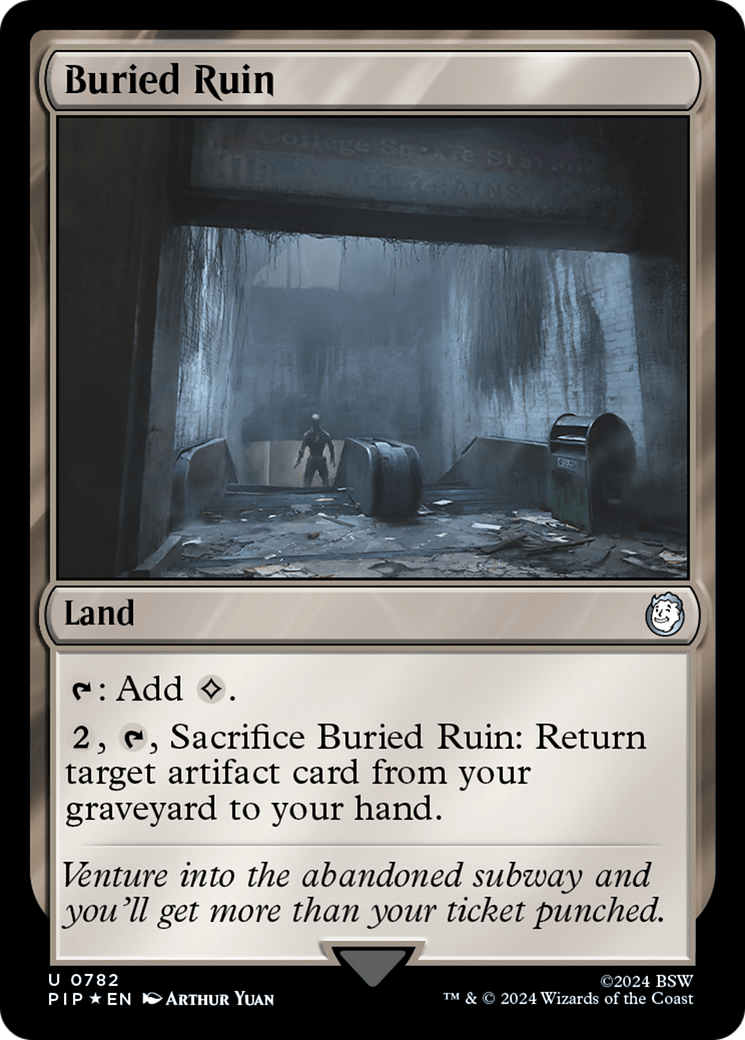 Buried Ruin (Surge Foil) [Fallout] | Exor Games New Glasgow