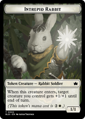 Wall // Intrepid Rabbit Double-Sided Token [Bloomburrow Tokens] | Exor Games New Glasgow