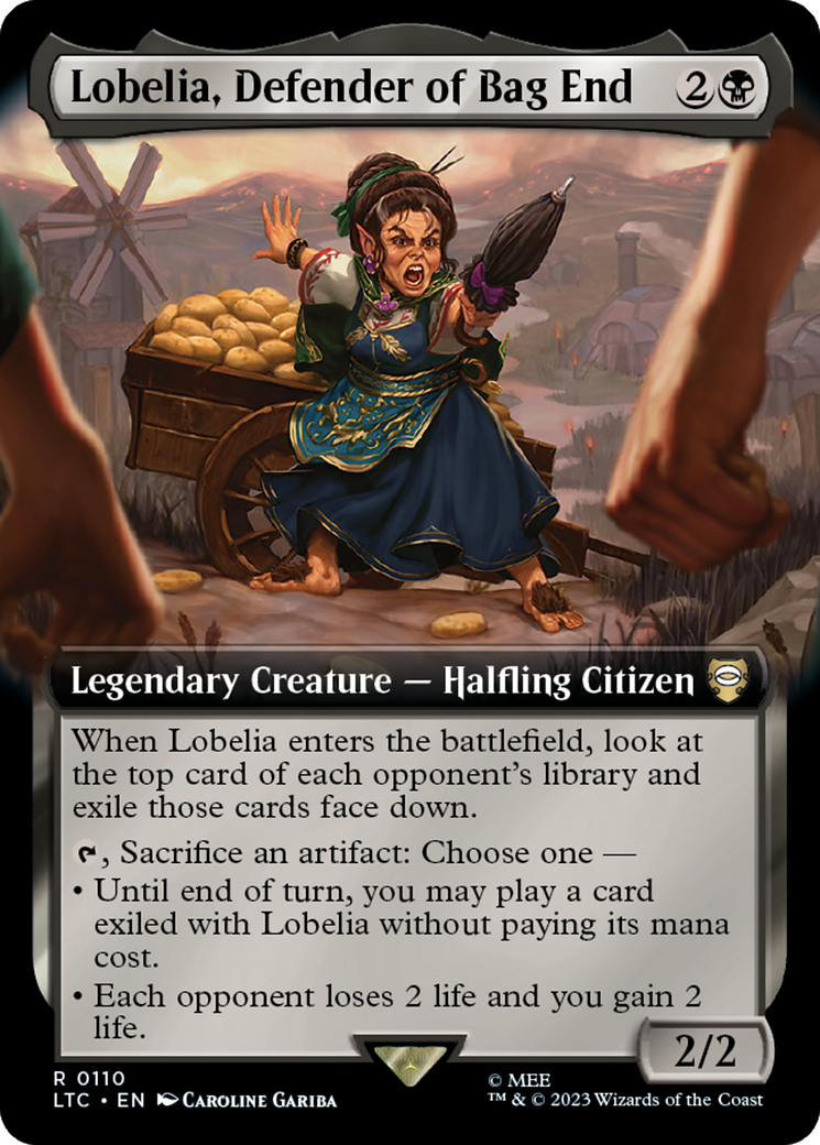 Lobelia, Defender of Bag End (Extended Art) [The Lord of the Rings: Tales of Middle-Earth Commander] | Exor Games New Glasgow