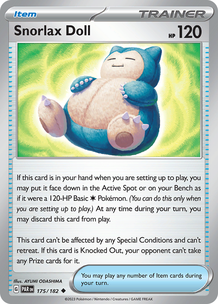 Snorlax Doll (175/182) [Scarlet & Violet: Paradox Rift] | Exor Games New Glasgow