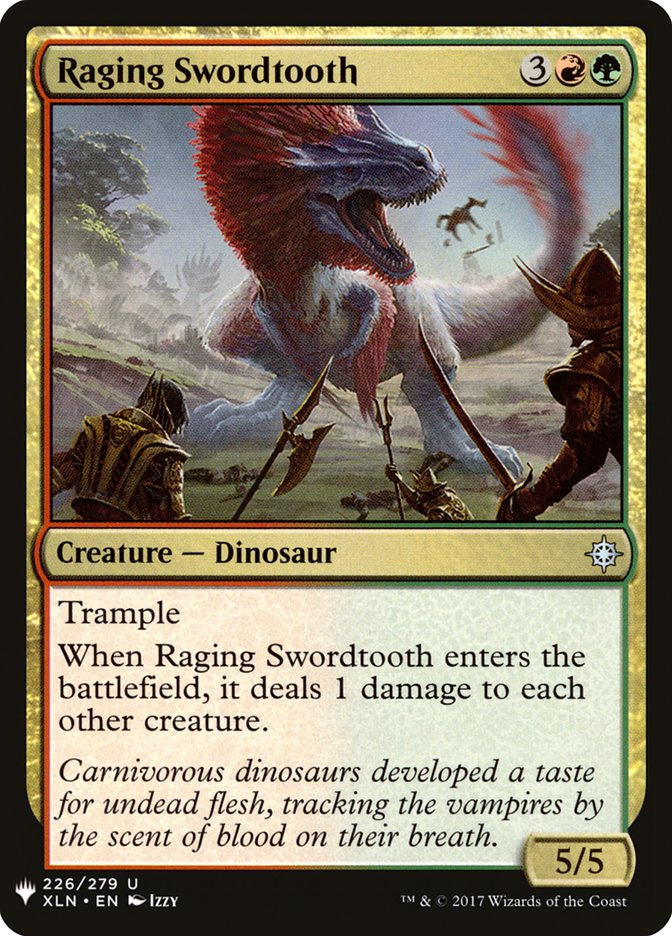 Raging Swordtooth [Mystery Booster] | Exor Games New Glasgow