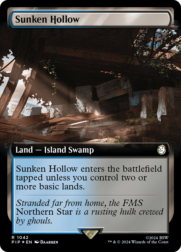 Sunken Hollow (Extended Art) (Surge Foil) [Fallout] | Exor Games New Glasgow