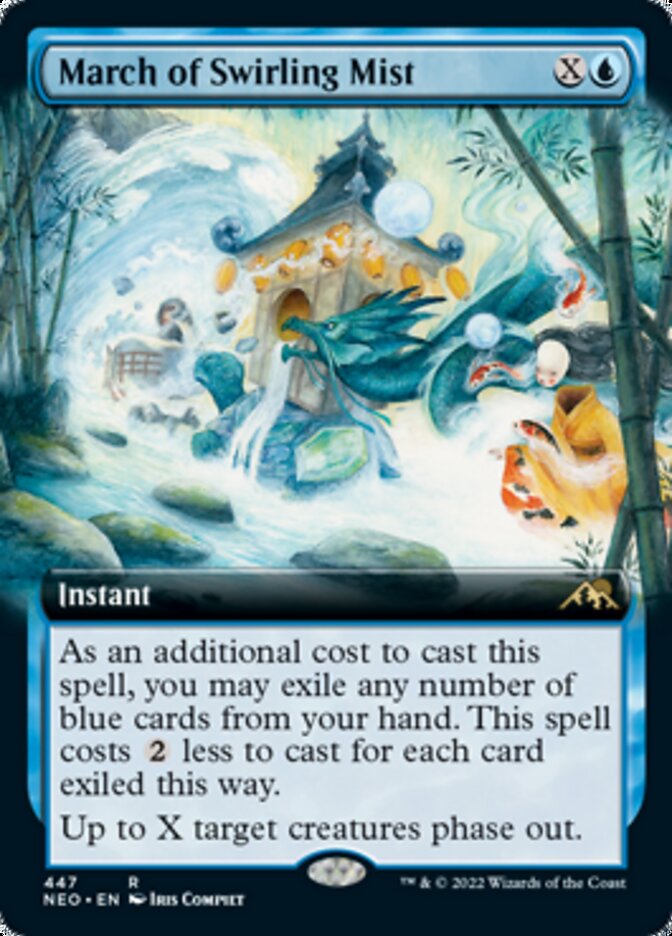 March of Swirling Mist (Extended Art) [Kamigawa: Neon Dynasty] | Exor Games New Glasgow