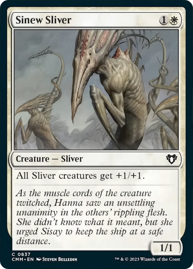 Sinew Sliver [Commander Masters] | Exor Games New Glasgow