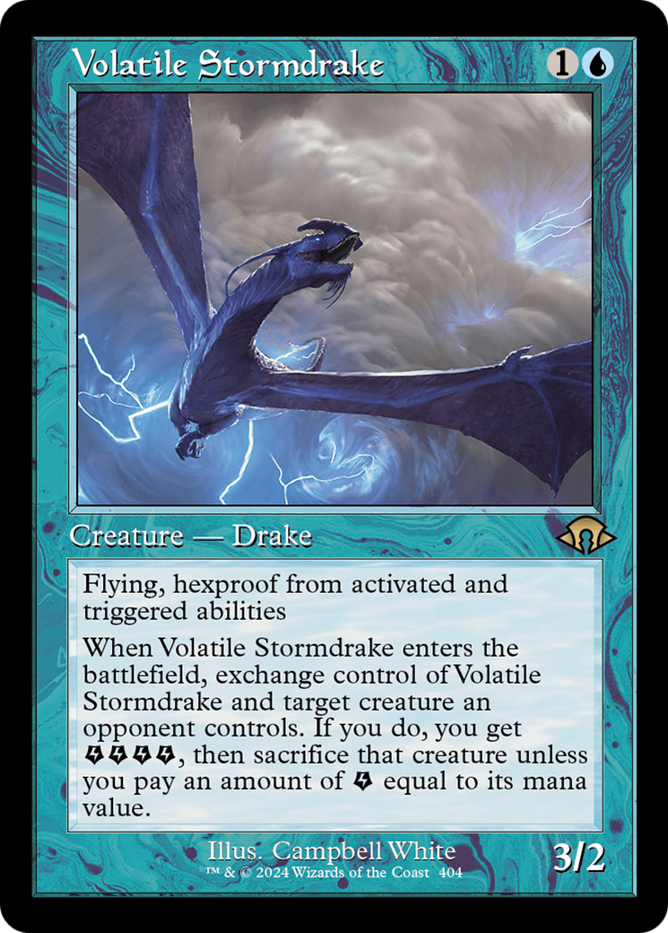 Volatile Stormdrake (Retro) [Modern Horizons 3] | Exor Games New Glasgow