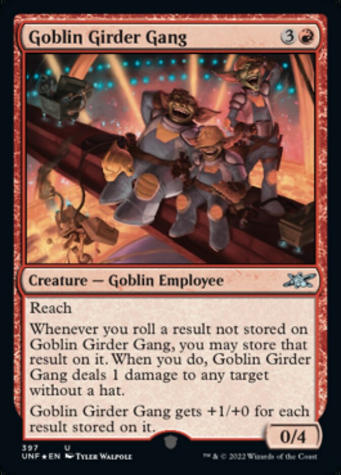 Goblin Girder Gang (Galaxy Foil) [Unfinity] | Exor Games New Glasgow