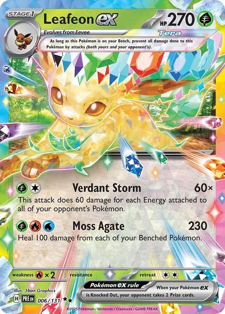 Leafeon ex (006/131) [Scarlet & Violet: Prismatic Evolutions] | Exor Games New Glasgow