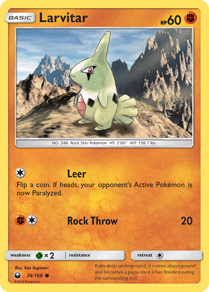 Larvitar (74/168) [Sun & Moon: Celestial Storm] | Exor Games New Glasgow