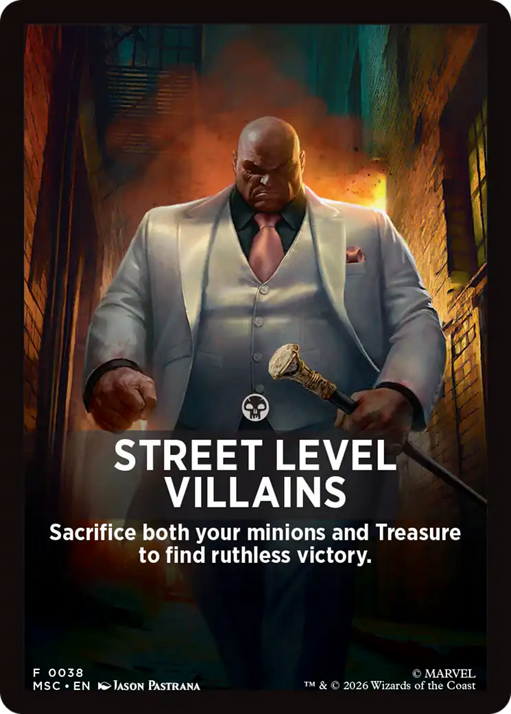 Street Level Villains Theme Card [Marvel Super Heroes Commander] | Exor Games New Glasgow