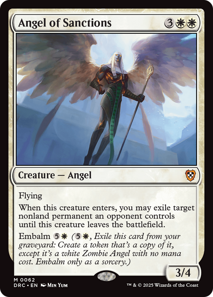 Angel of Sanctions [Aetherdrift Commander] | Exor Games New Glasgow