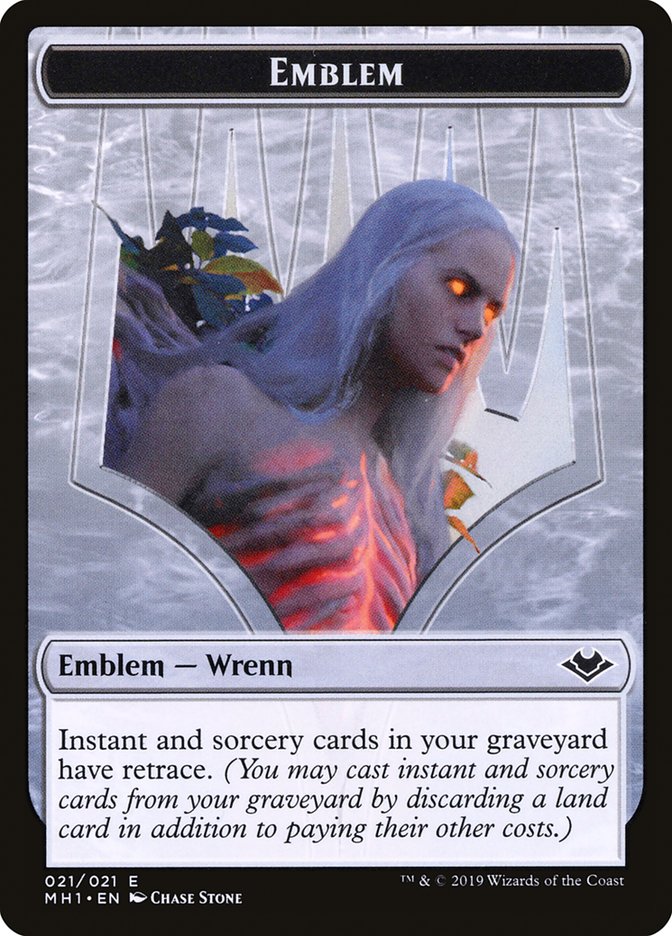 Zombie (007) // Wrenn and Six Emblem (021) Double-Sided Token [Modern Horizons Tokens] | Exor Games New Glasgow