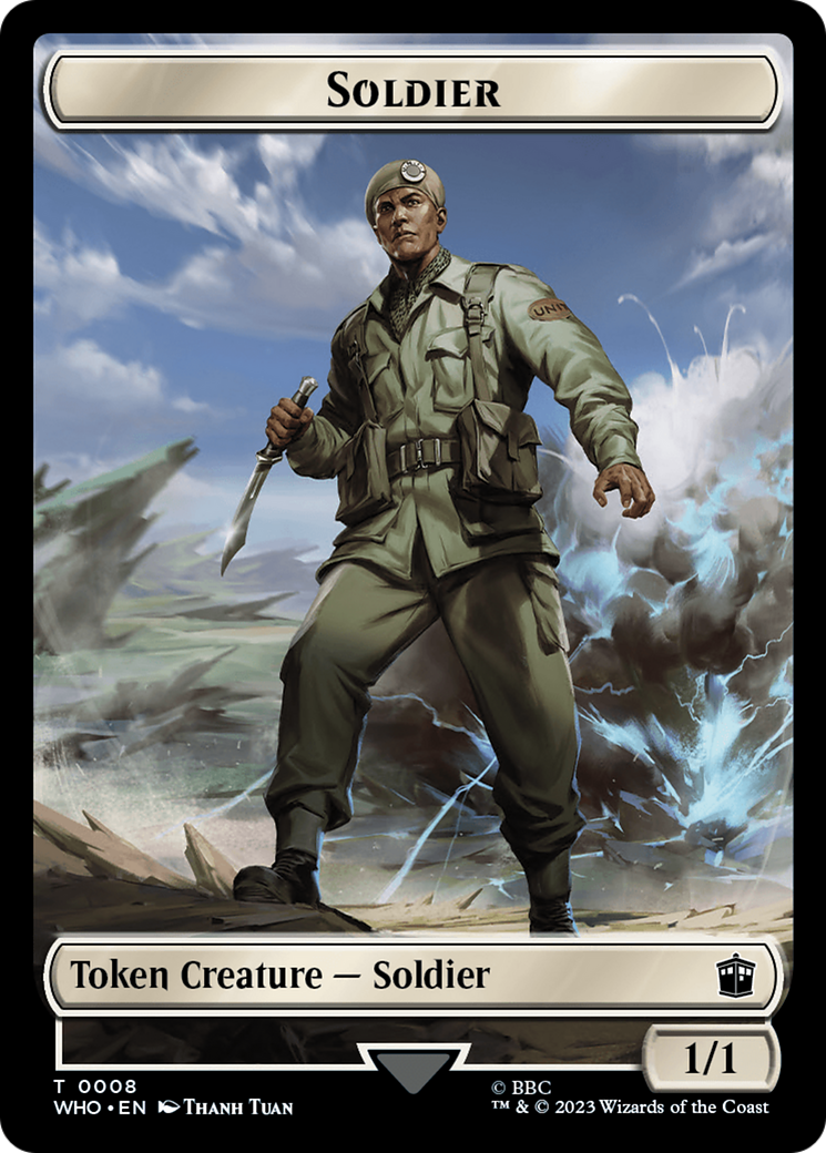 Soldier // Treasure (0030) Double-Sided Token [Doctor Who Tokens] | Exor Games New Glasgow